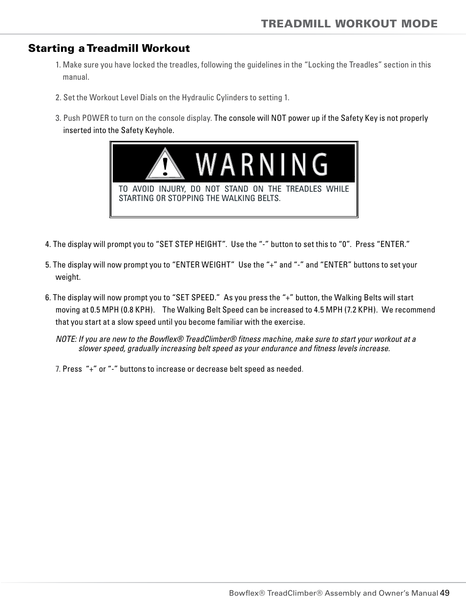 Bowflex TC5300 User Manual | Page 53 / 76