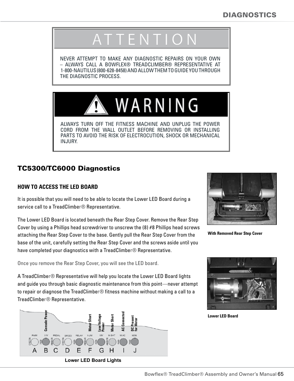 Bowflex TC5300 User Manual | Page 69 / 76