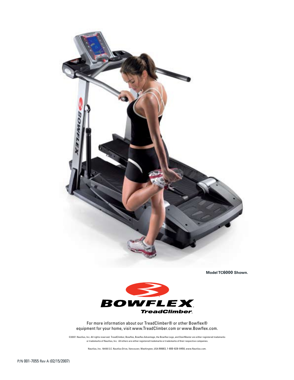 Bowflex TC5300 User Manual | Page 76 / 76