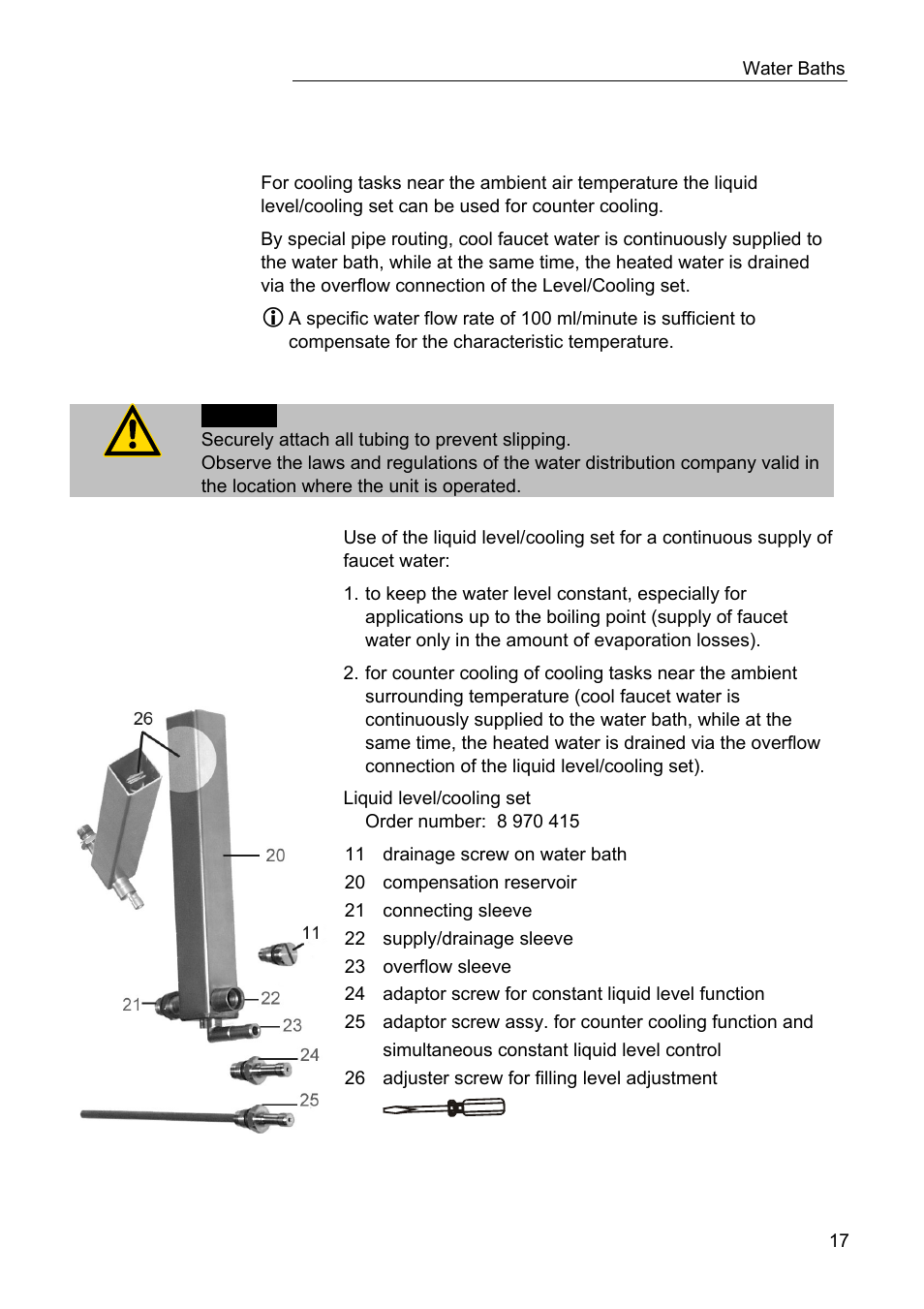 JULABO TW20 Water Baths User Manual | Page 17 / 22