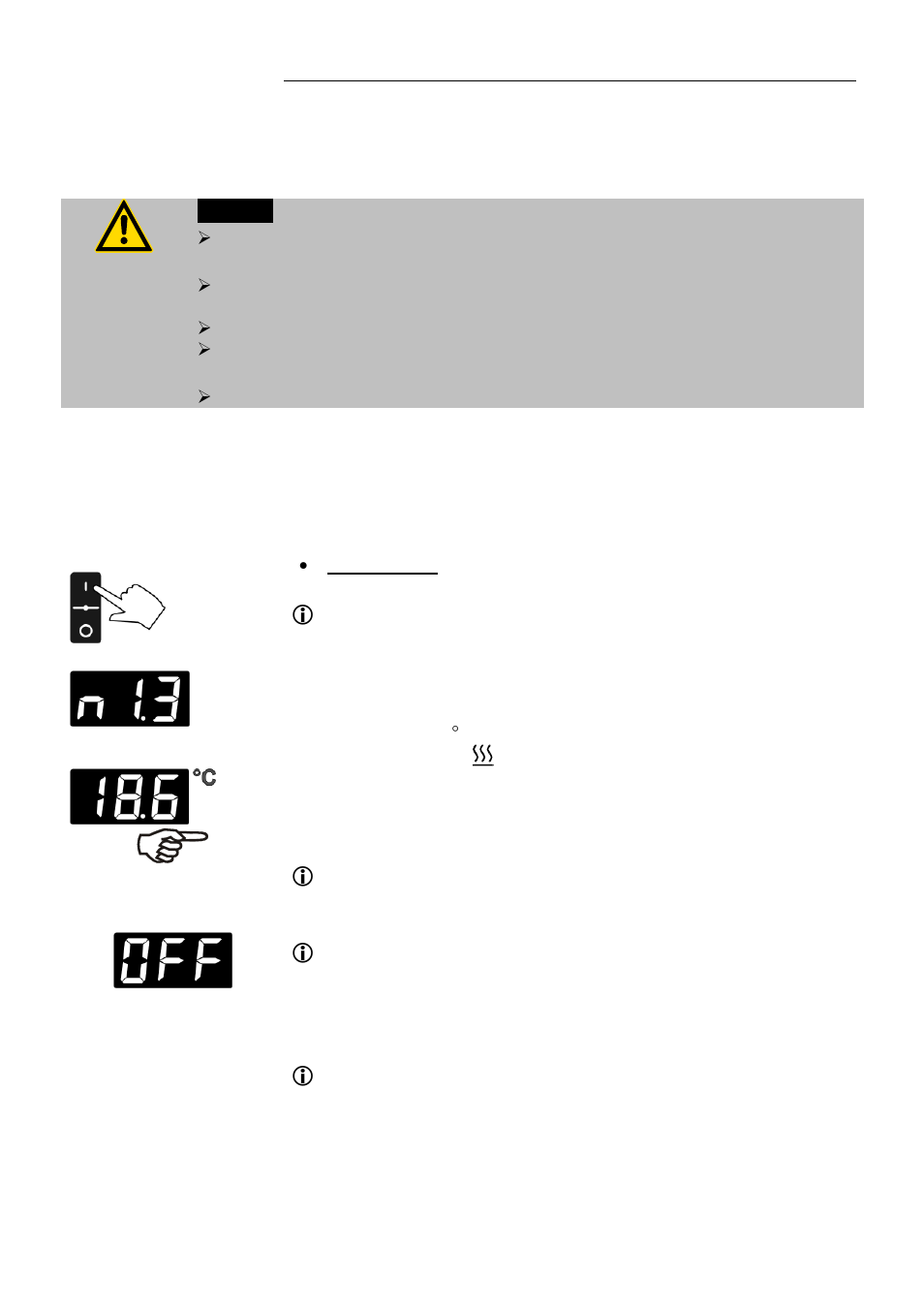 Operating procedures, Switching on | JULABO SW23 Shaking Water Baths User Manual | Page 21 / 39