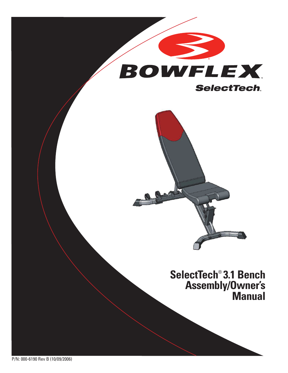 Bowflex SelectTech 3.1 Bench User Manual | 16 pages