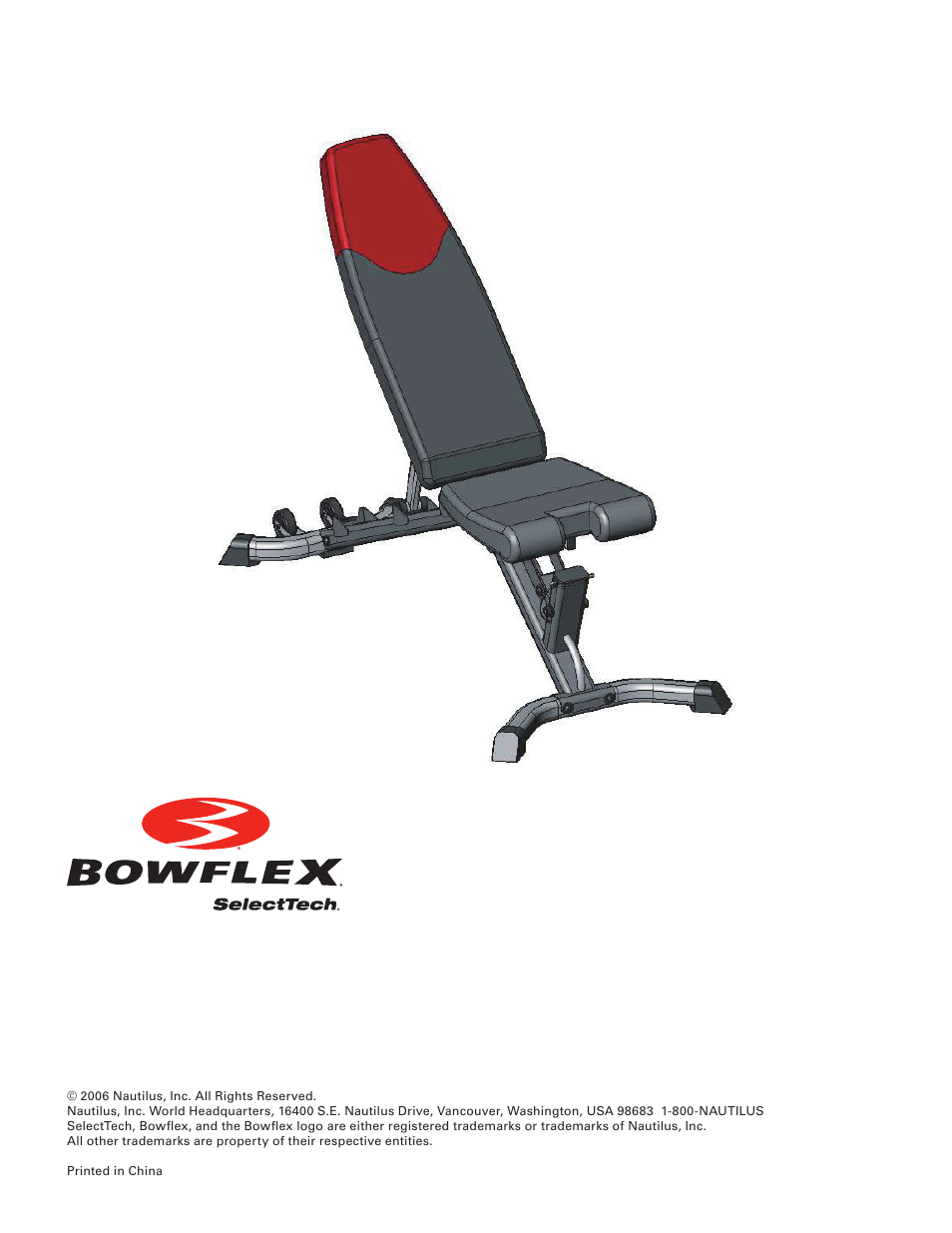 Bowflex SelectTech 3.1 Bench User Manual | Page 16 / 16