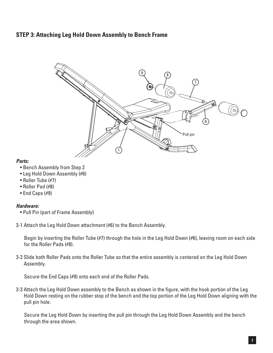 Bowflex SelectTech 3.1 Bench User Manual | Page 9 / 16