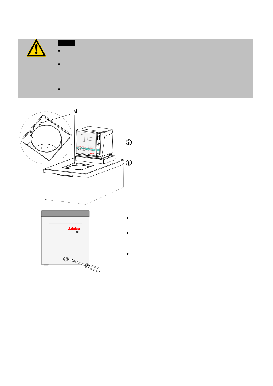 Filling / draining | JULABO SL-14K Calibration Baths User Manual | Page 20 / 88