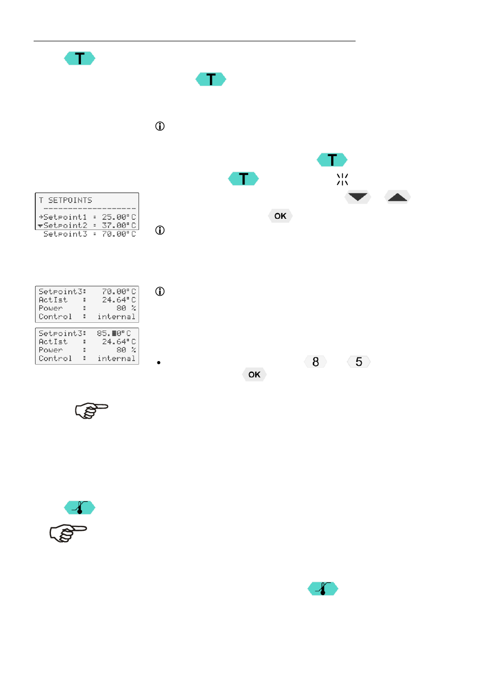 Setting of temperatures, Safety installations, warning functions | JULABO SL-14K Calibration Baths User Manual | Page 24 / 88