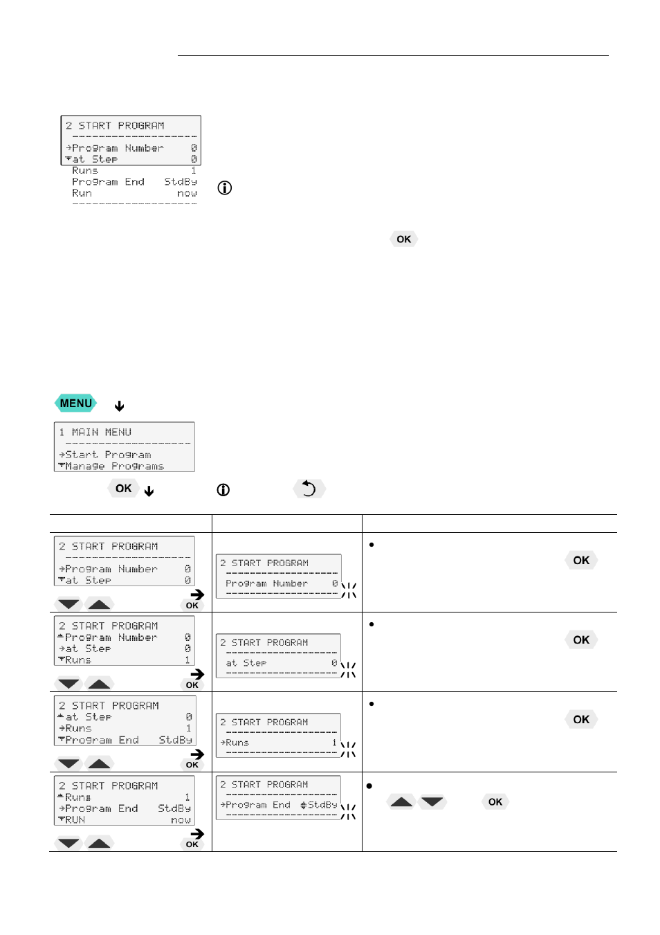 Start of a program | JULABO SL-14K Calibration Baths User Manual | Page 31 / 88
