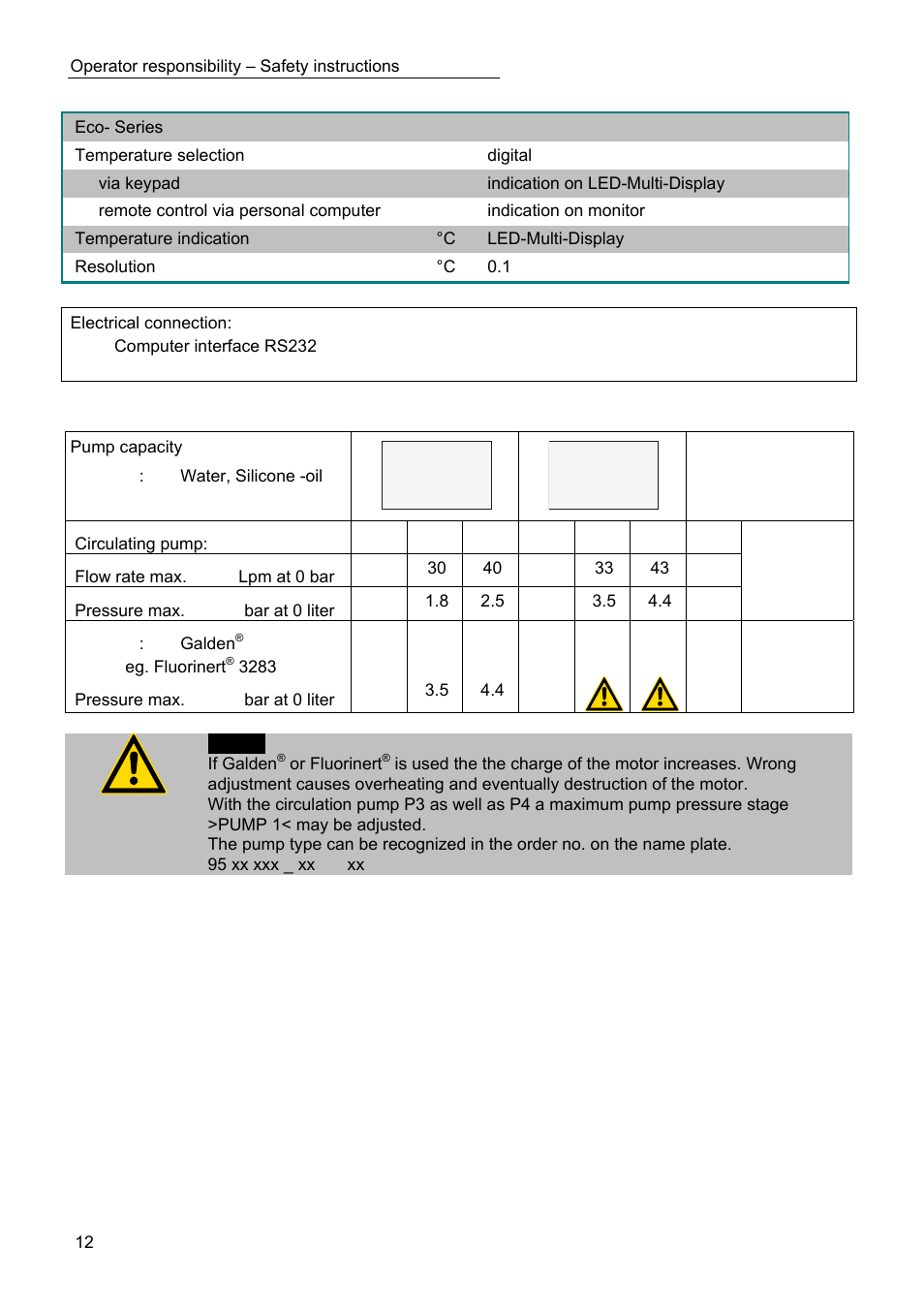 Xx.xx | JULABO SC 10000w Eco-Series Recirculating Coolers User Manual | Page 12 / 48