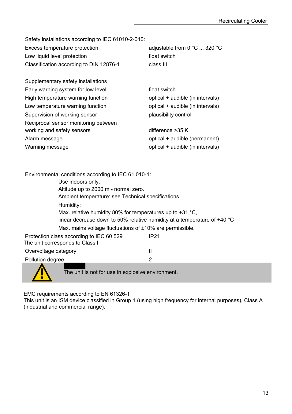 JULABO SC 10000w Eco-Series Recirculating Coolers User Manual | Page 13 / 48