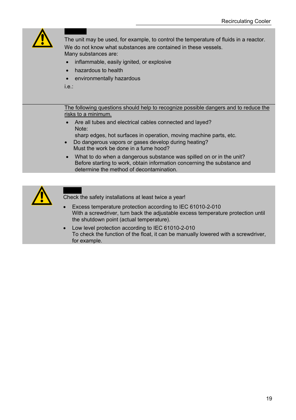 JULABO SC 10000w Eco-Series Recirculating Coolers User Manual | Page 19 / 48