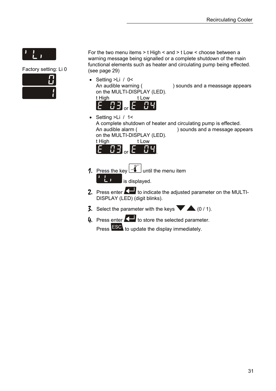 JULABO SC 10000w Eco-Series Recirculating Coolers User Manual | Page 31 / 48