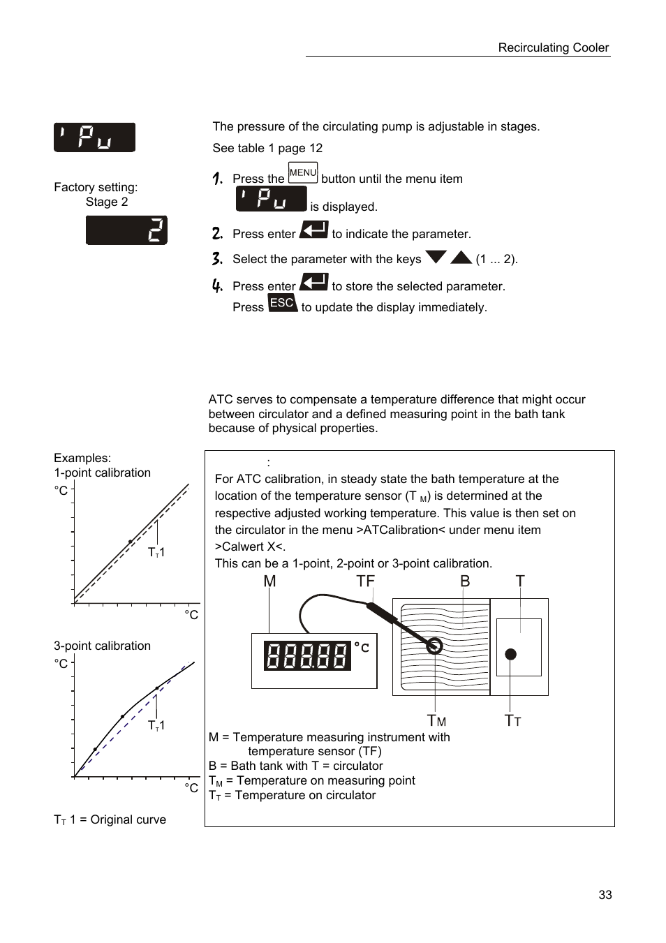 Setting the pump pressure | JULABO SC 10000w Eco-Series Recirculating Coolers User Manual | Page 33 / 48