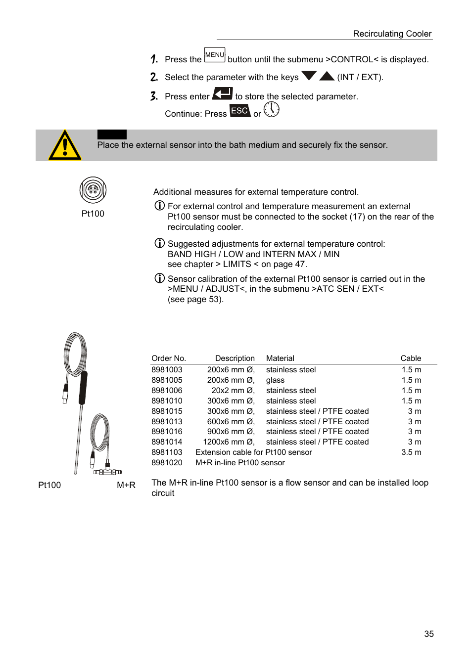 JULABO SC 10000w Professional Series Recirculating Coolers User Manual | Page 35 / 77