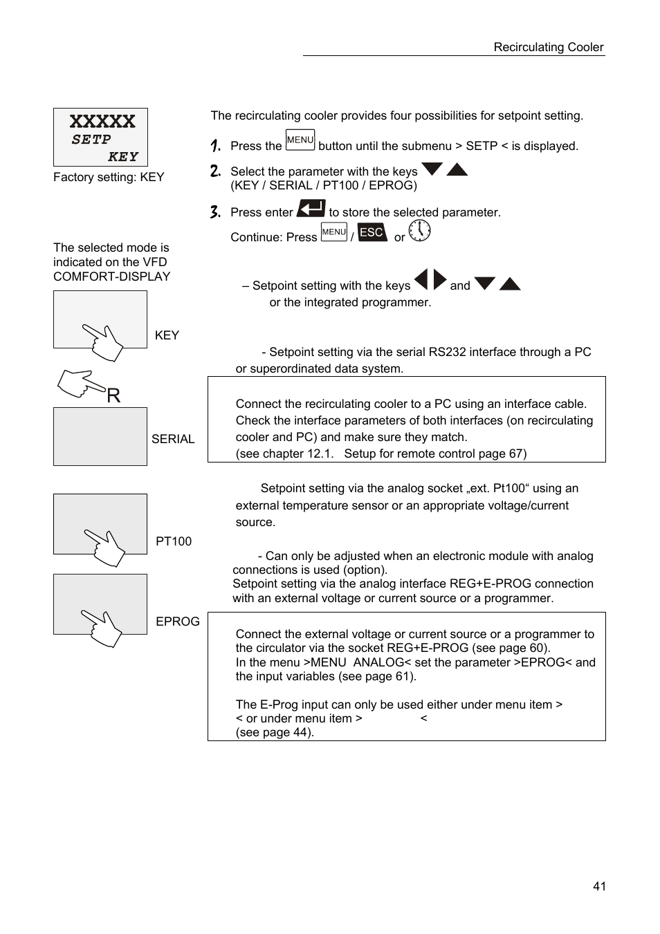 S xx.xx i xx.xx, St xx.xx i xx.xx, Sp xx.xx i xx.xx | JULABO SC 10000w Professional Series Recirculating Coolers User Manual | Page 41 / 77