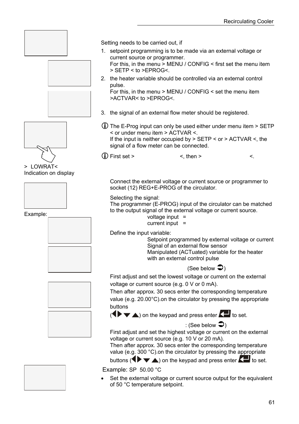 JULABO SC 10000w Professional Series Recirculating Coolers User Manual | Page 61 / 77