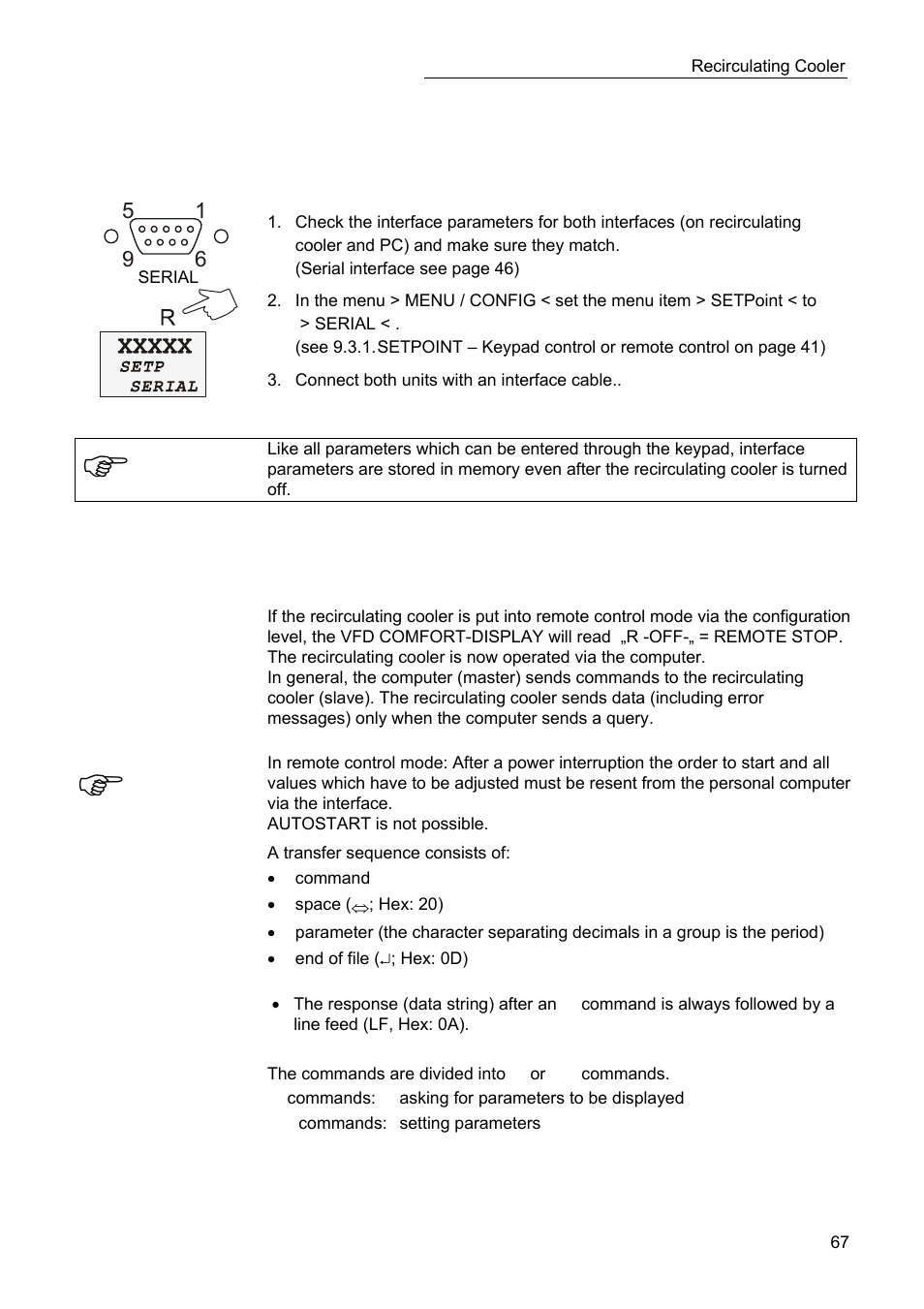 Remote control | JULABO SC 10000w Professional Series Recirculating Coolers User Manual | Page 67 / 77