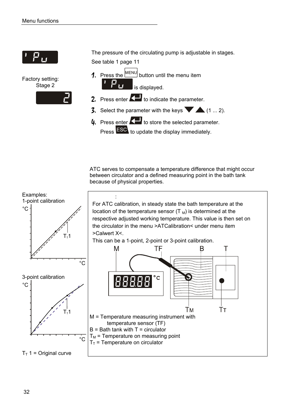 Setting the pump pressure | JULABO SC 2500w Eco-Series Recirculating Coolers User Manual | Page 32 / 48