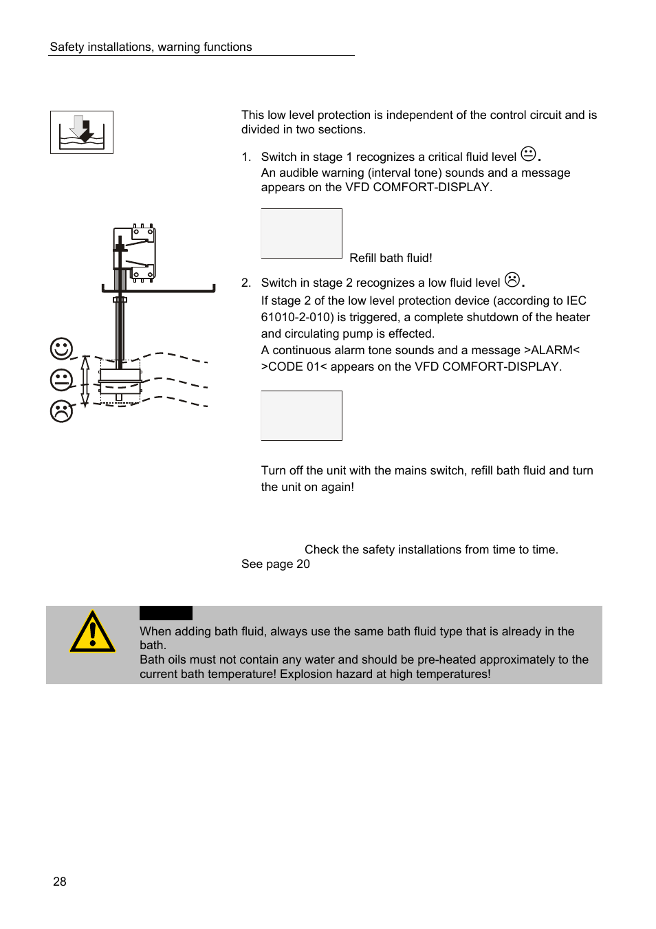 JULABO SC 2500w Professional Series Recirculating Coolers User Manual | Page 28 / 73