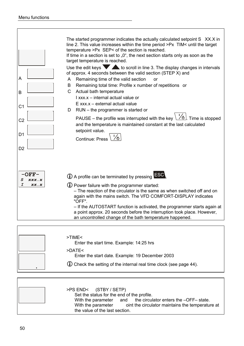 JULABO SC 2500w Professional Series Recirculating Coolers User Manual | Page 50 / 73