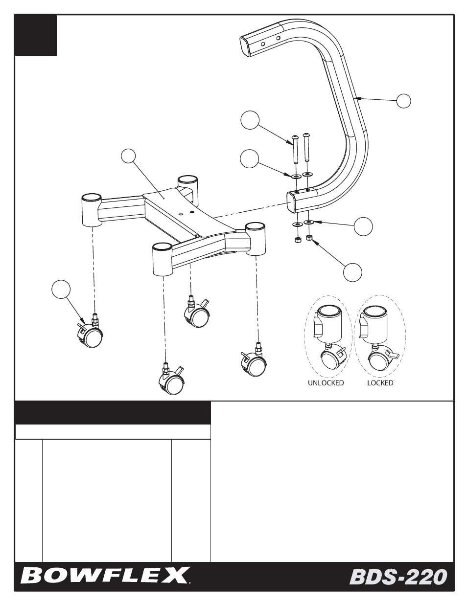Bds-220 | Bowflex BDS-220 User Manual | Page 3 / 5