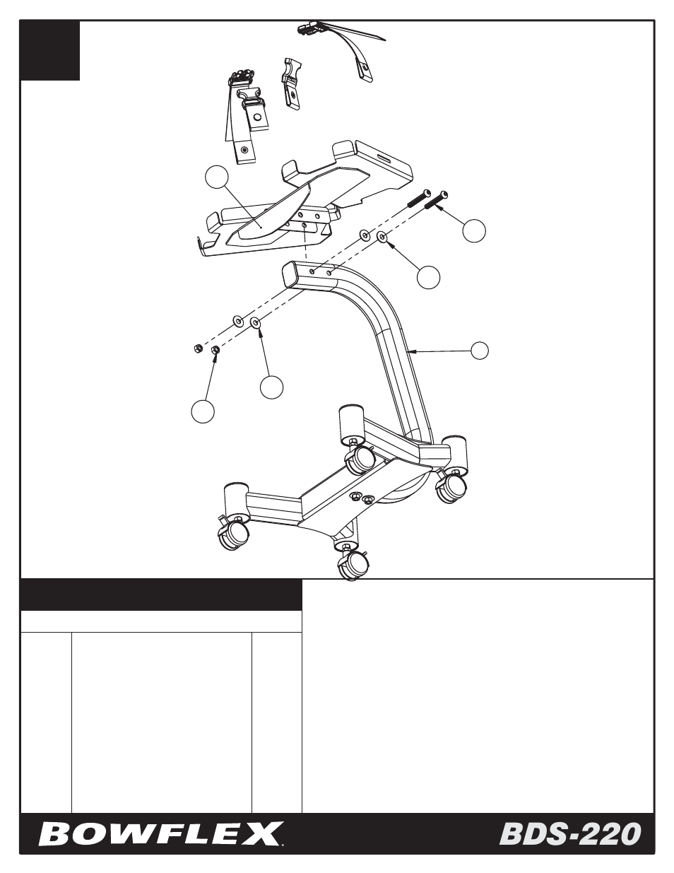 Bds-220 | Bowflex BDS-220 User Manual | Page 4 / 5