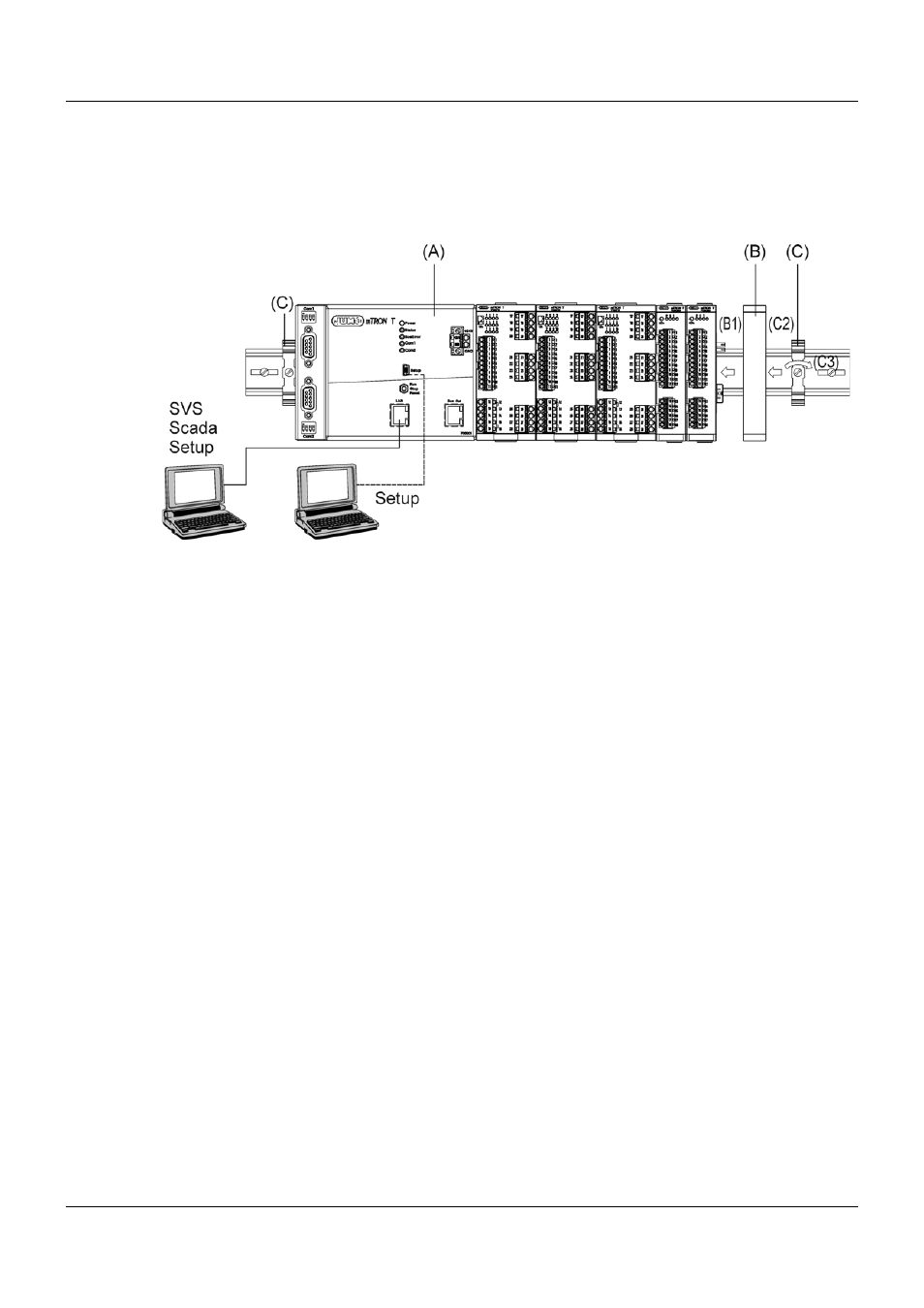 2 module sequence, 1 system with centralized module assignment, Module sequence | 5 installation | JUMO 705040 mTRON T - Router Module Operating Manual User Manual | Page 32 / 74