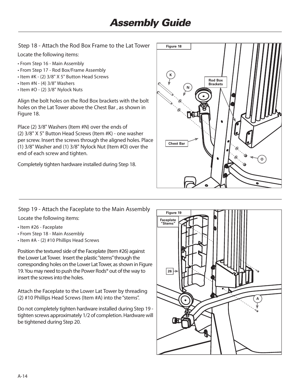 Assembly guide | Bowflex Elite™ home gym User Manual | Page 16 / 92