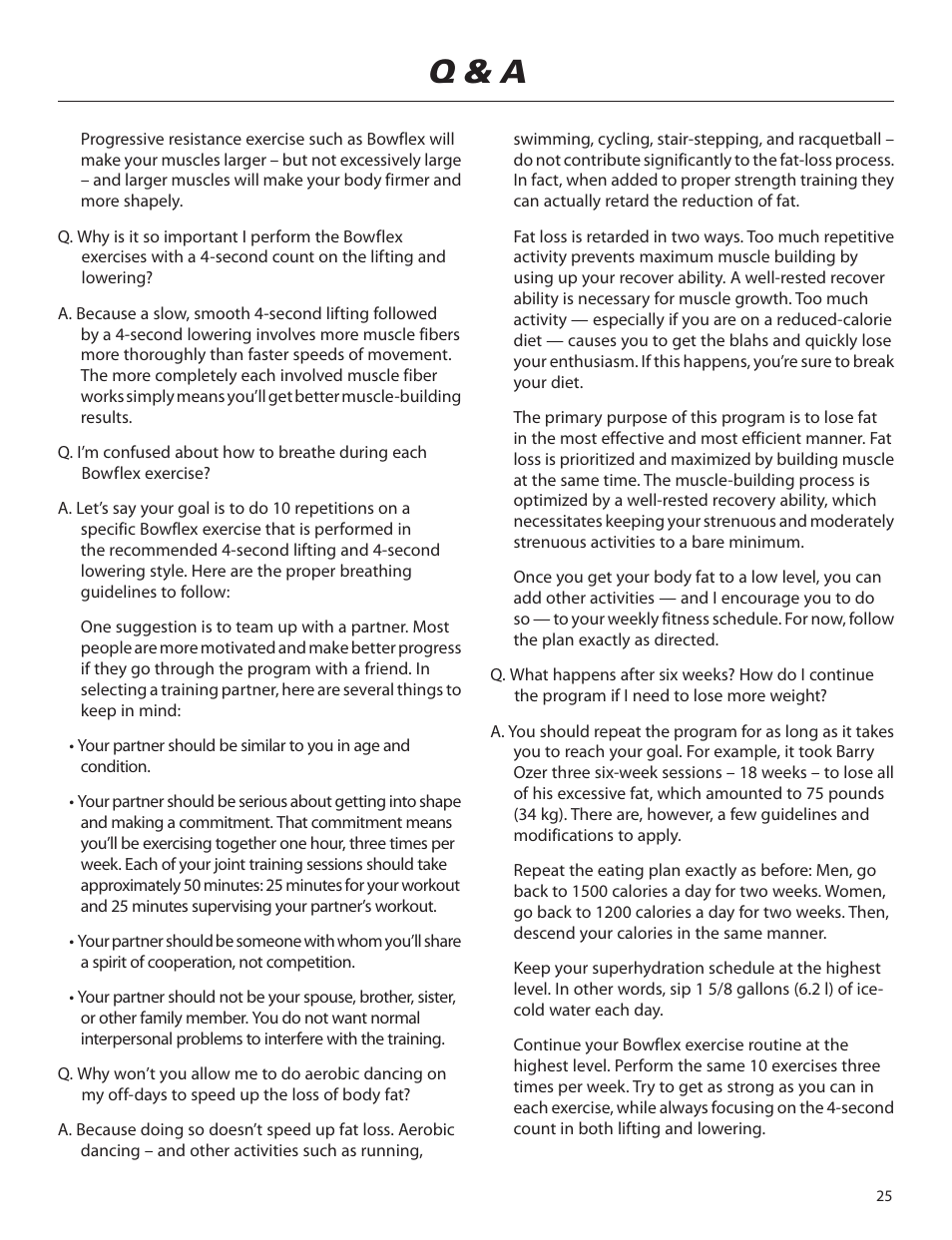 Q & a | Bowflex Elite™ home gym User Manual | Page 49 / 92