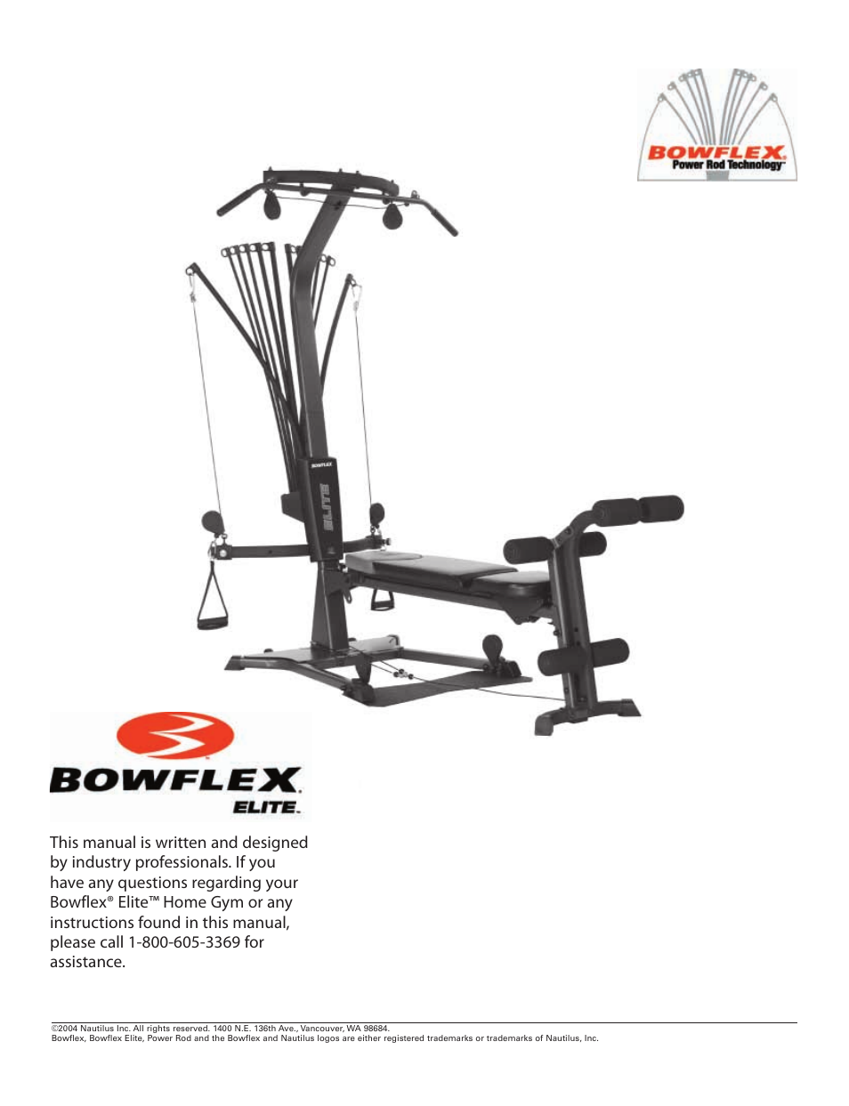Bowflex Elite™ home gym User Manual | Page 92 / 92