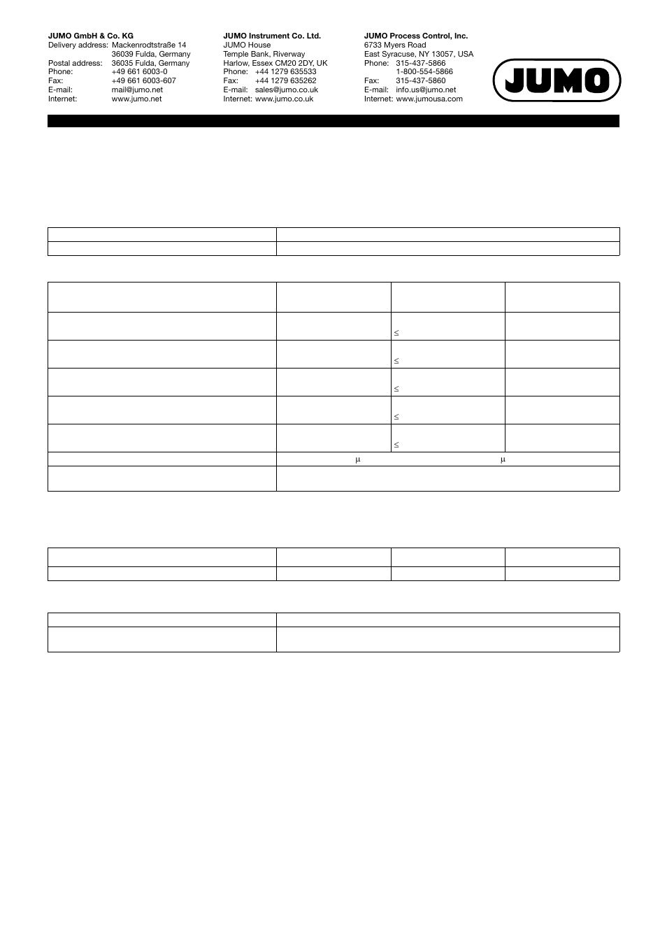Technical data, Analog inputs, Digital input | JUMO 705021 mTRON T - Analog Input Module, 8-Ch. Data Sheet User Manual | Page 3 / 8