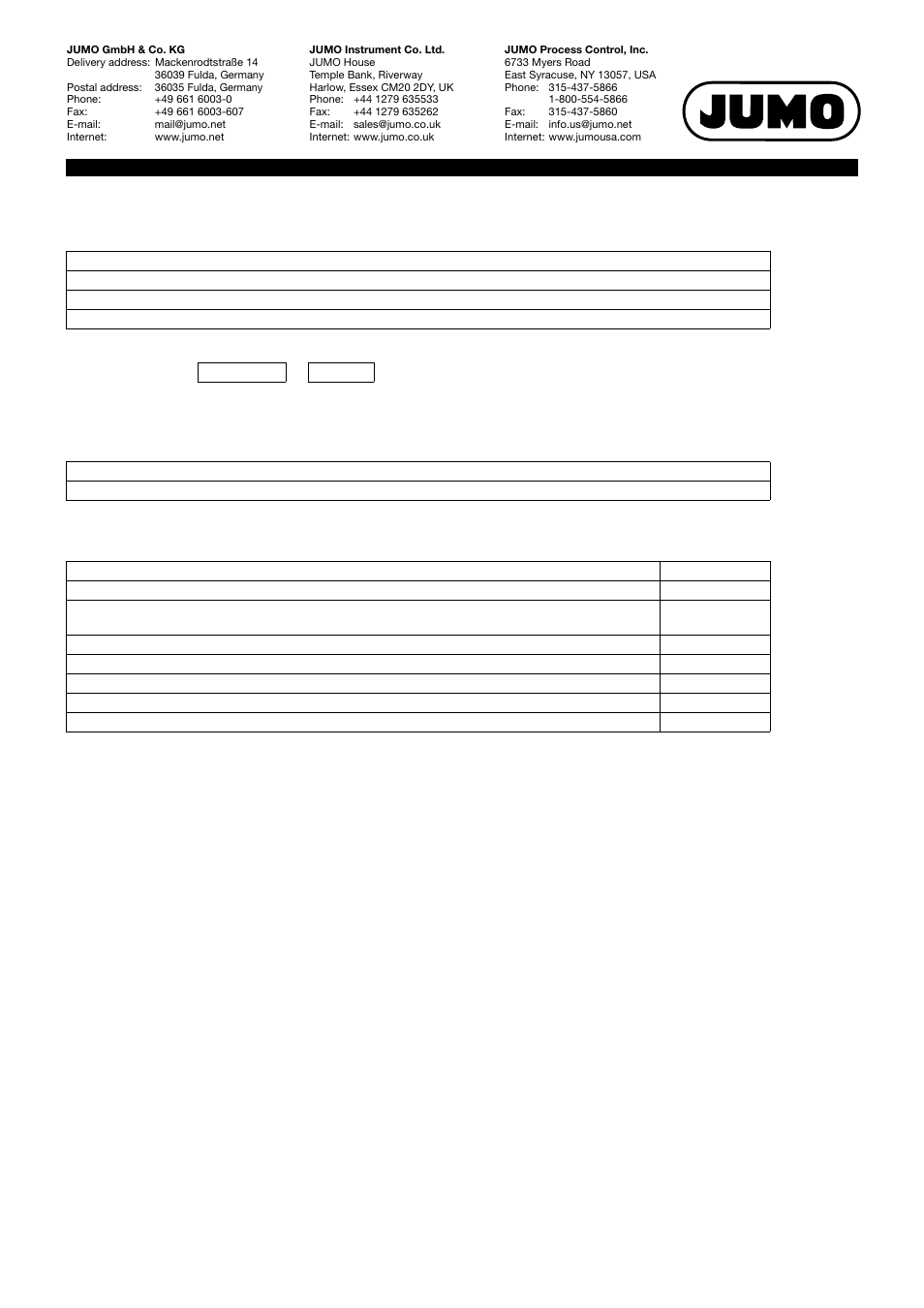JUMO 705021 mTRON T - Analog Input Module, 8-Ch. Data Sheet User Manual | Page 8 / 8