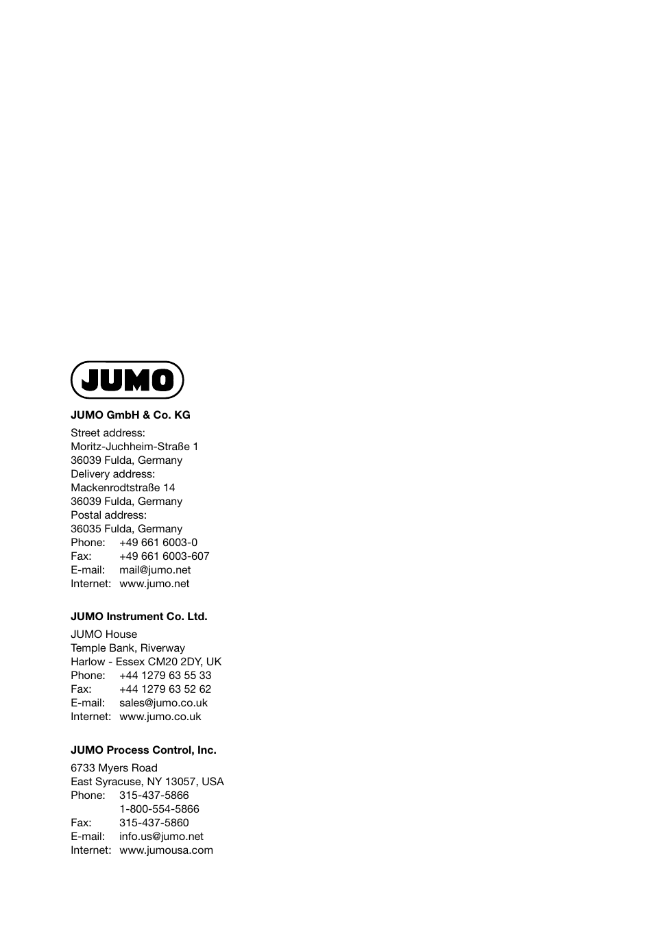 JUMO 705021 mTRON T - Analog Input Module, 8-Ch. Operating Manual User Manual | Page 56 / 56