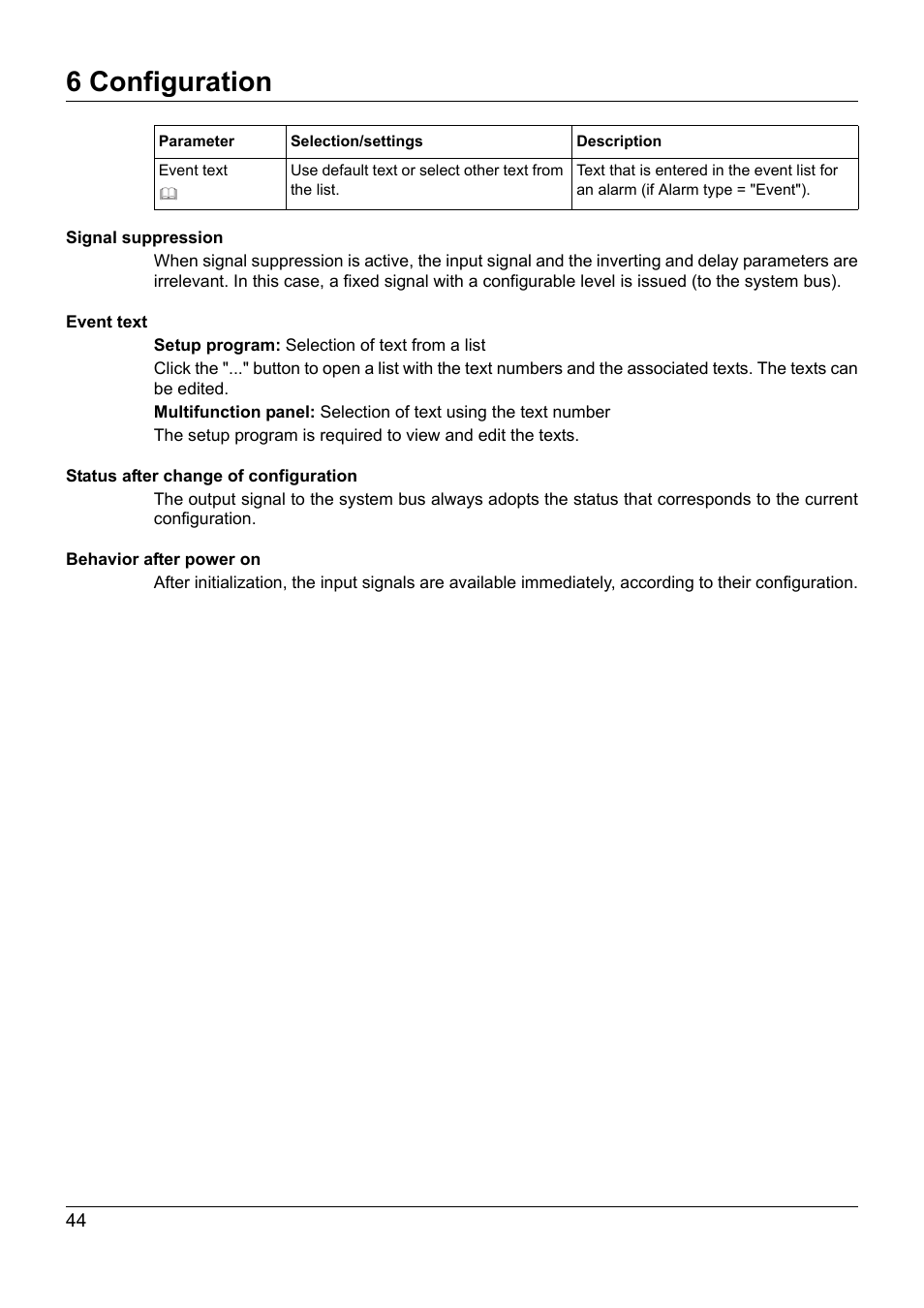 6 configuration | JUMO 705020 mTRON T - Analog Input Module, 4-Ch. Operating Manual User Manual | Page 44 / 70