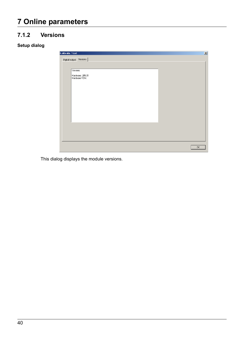 2 versions, 7 online parameters | JUMO 705015 mTRON T - Relay Module 4-Ch. Operating Manual User Manual | Page 40 / 44
