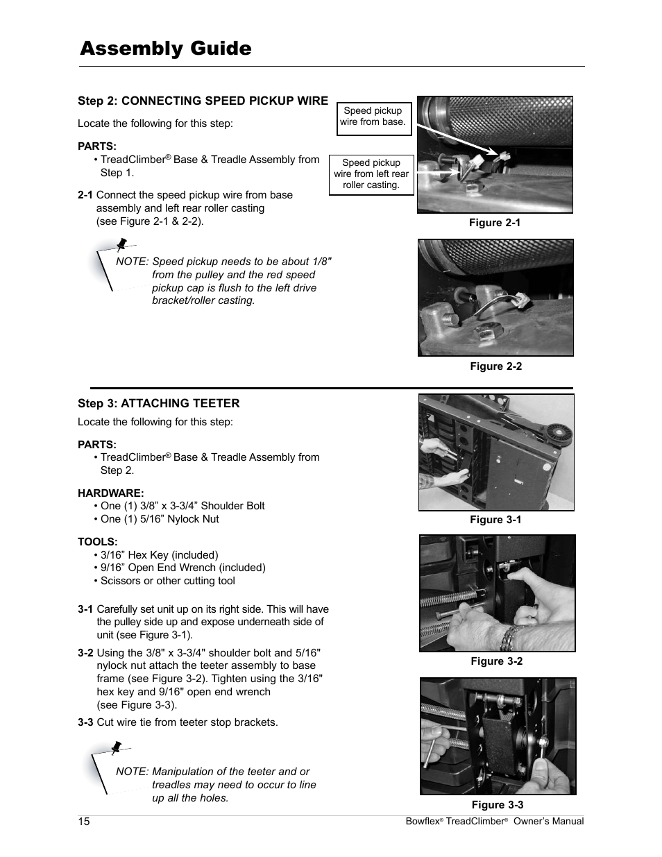 Assembly guide | Bowflex TreadClimber TC5000 User Manual | Page 18 / 69