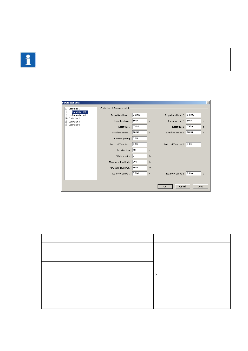 7 parameterization, 1 controller parameters, Parameterization | Controller parameters | JUMO 705010 mTRON T - Multichannel Controller Module Operating Manual User Manual | Page 117 / 148