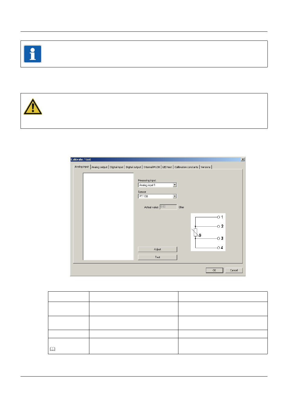 9 online parameters, 1 calibrate / test, 1 analog input | Online parameters, Calibrate / test | JUMO 705010 mTRON T - Multichannel Controller Module Operating Manual User Manual | Page 129 / 148