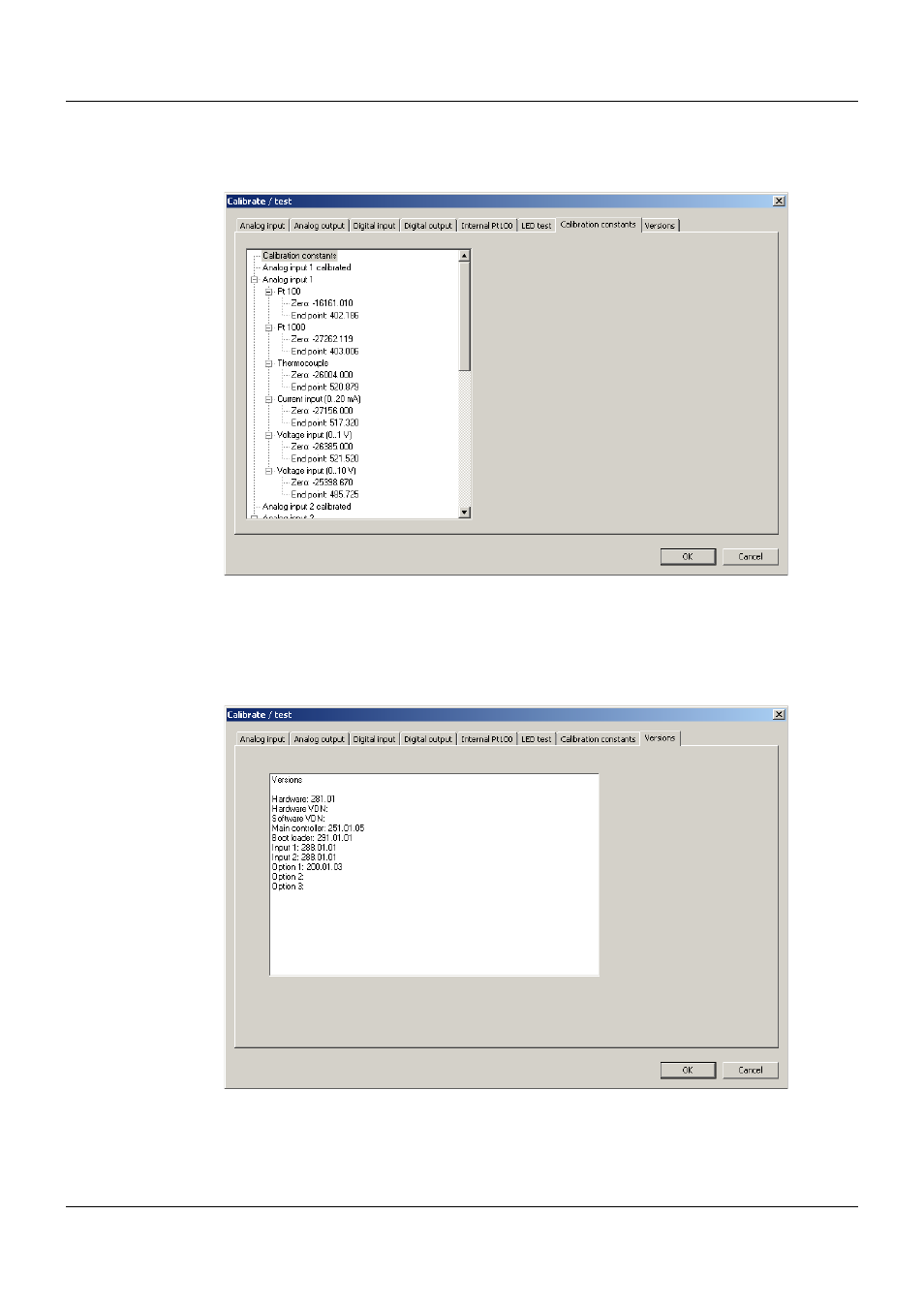 7 calibration constants, 8 versions, 7 calibration constants 9.1.8 versions | 9 online parameters | JUMO 705010 mTRON T - Multichannel Controller Module Operating Manual User Manual | Page 136 / 148