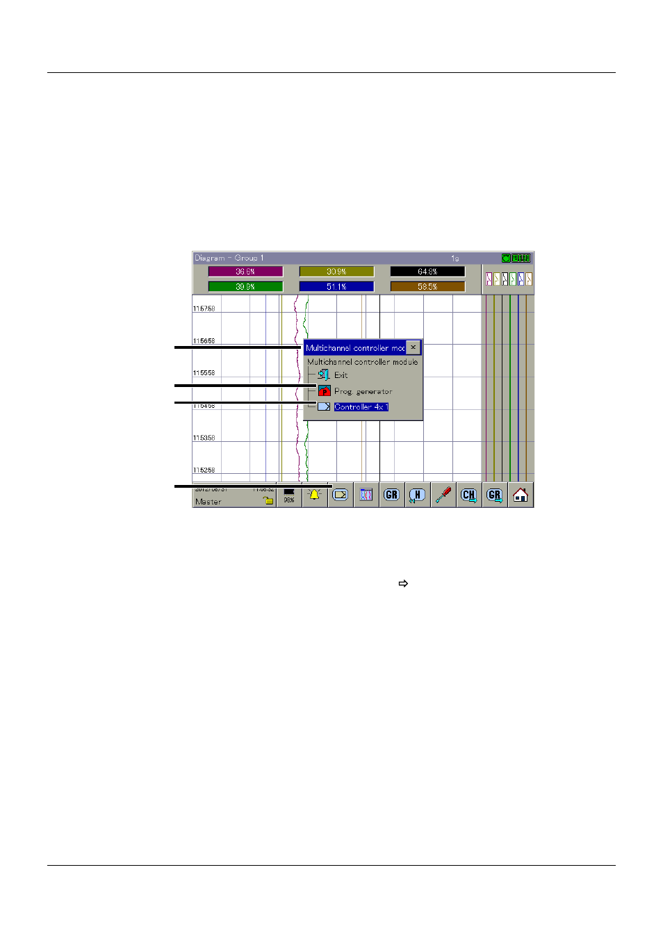 3 operation on the multifunction panel, Operation on the multifunction panel, 5 operation | JUMO 705010 mTRON T - Multichannel Controller Module Operating Manual User Manual | Page 42 / 148