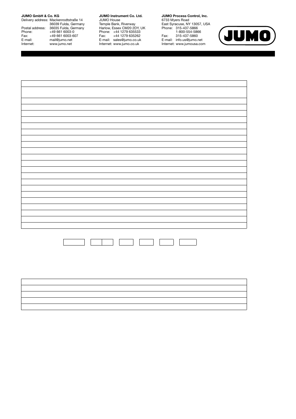 Order details delivery package | JUMO 705001 mTRON T - Central Processing Unit Data Sheet User Manual | Page 9 / 10