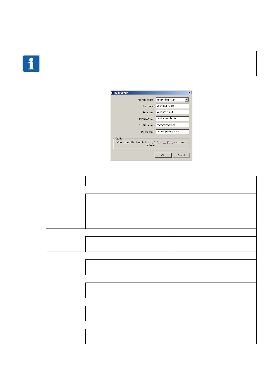 1 e-mail server, 8 configuration – in setup program only | JUMO 705001 mTRON T - Central Processing Unit Operating Manual User Manual | Page 113 / 152