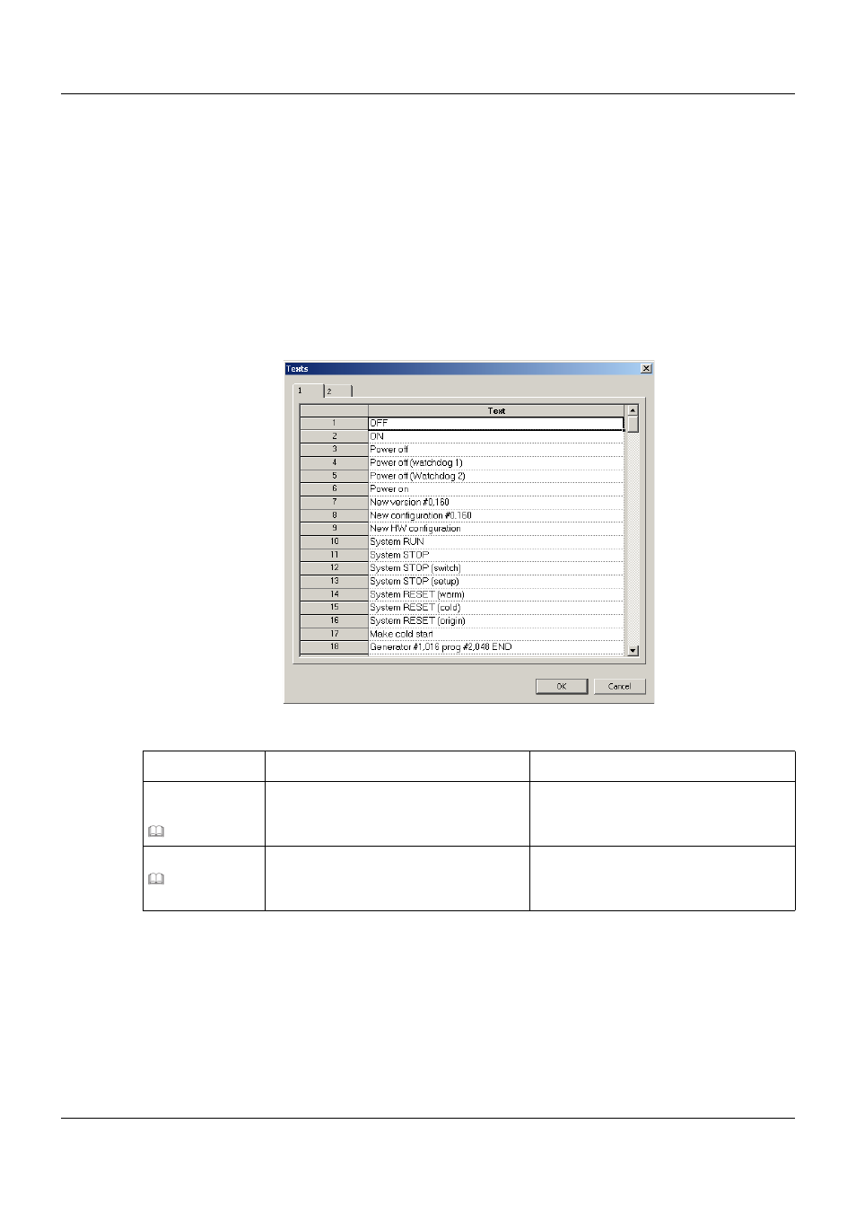 7 texts, Texts, 8 configuration – in setup program only | JUMO 705001 mTRON T - Central Processing Unit Operating Manual User Manual | Page 119 / 152