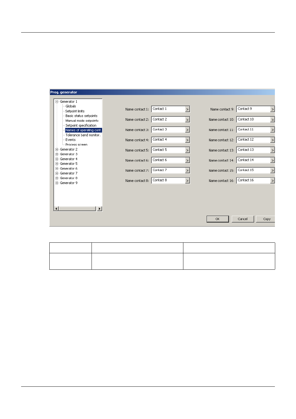 6 names of operating contacts, 6 configuration | JUMO 705001 mTRON T - Central Processing Unit Operating Manual User Manual | Page 98 / 152