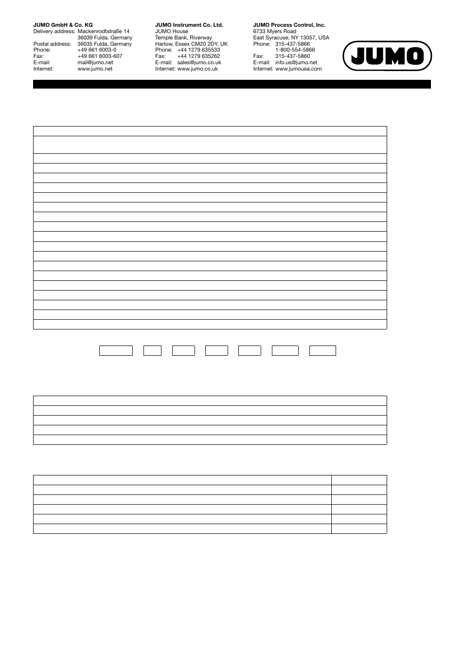 Order details scope of delivery accessories | JUMO 705060 mTRON T - Multifunction Panel 840 Data Sheet User Manual | Page 12 / 13