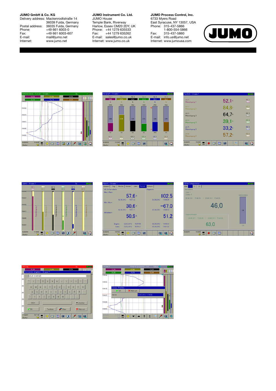 Recording function (option) | JUMO 705060 mTRON T - Multifunction Panel 840 Data Sheet User Manual | Page 4 / 13