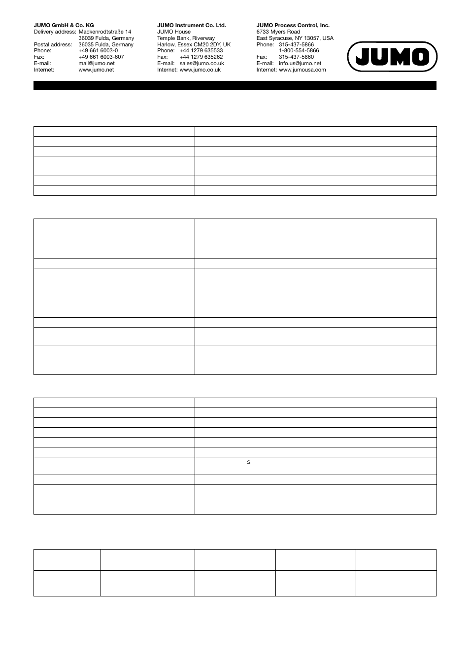 JUMO 705060 mTRON T - Multifunction Panel 840 Data Sheet User Manual | Page 7 / 13