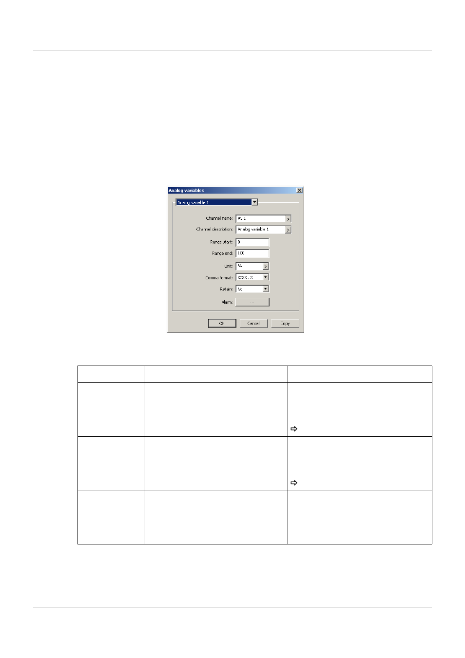 6 analog variables, Analog variables, 13 configuration | JUMO 705060 mTRON T - Multifunction Panel 840 Operating Manual User Manual | Page 138 / 272