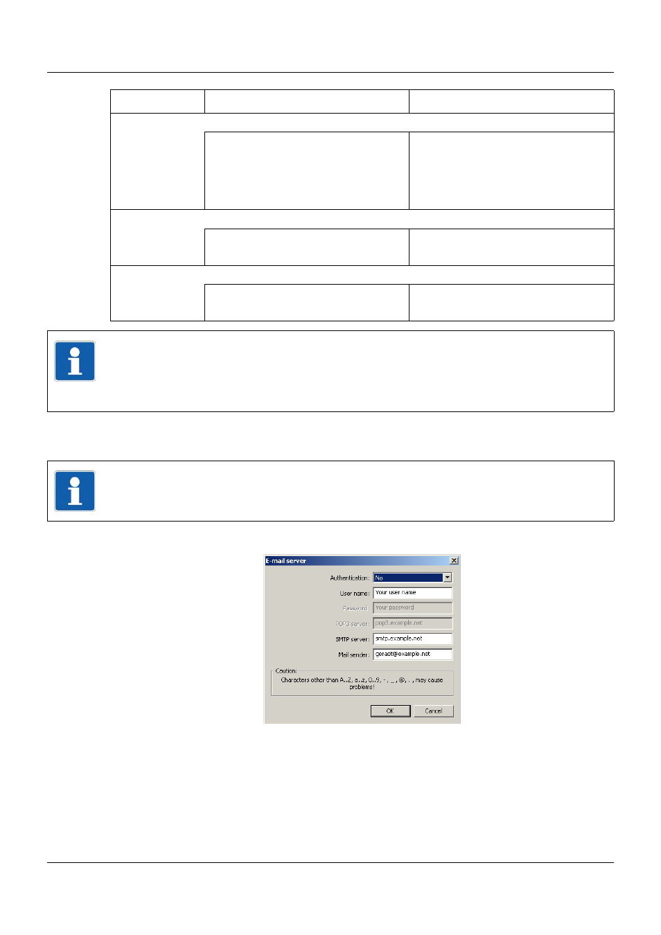 1 e-mail server, 14 configuration – in setup program only | JUMO 705060 mTRON T - Multifunction Panel 840 Operating Manual User Manual | Page 208 / 272