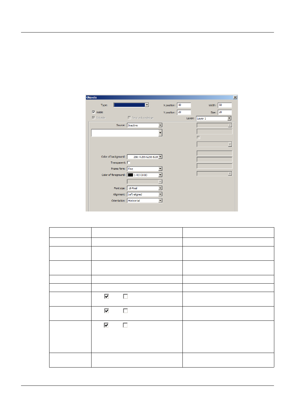 6 general object features, 14 configuration – in setup program only | JUMO 705060 mTRON T - Multifunction Panel 840 Operating Manual User Manual | Page 219 / 272
