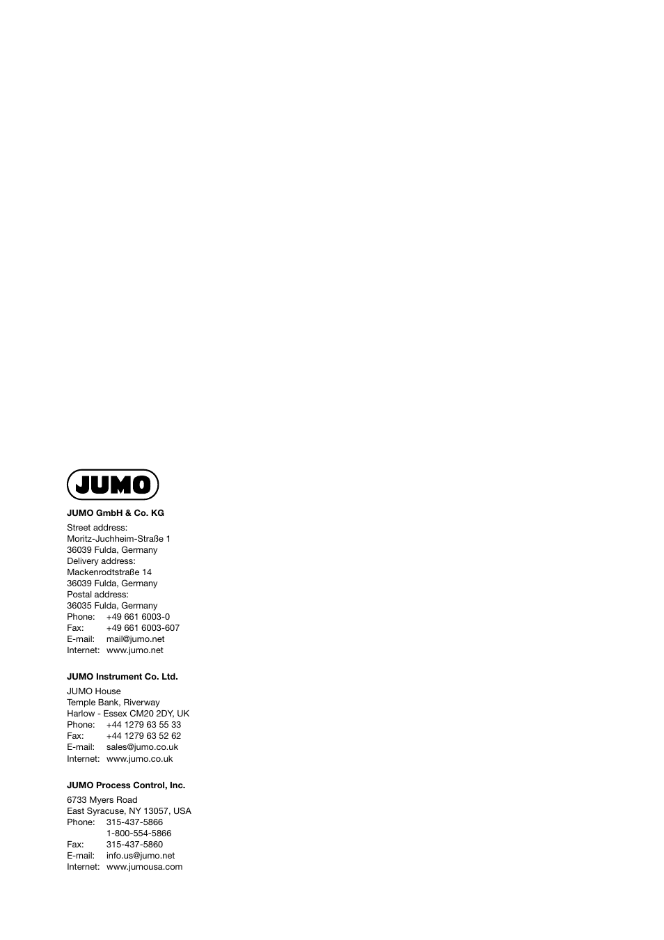 JUMO 705060 mTRON T - Multifunction Panel 840 Operating Manual User Manual | Page 272 / 272